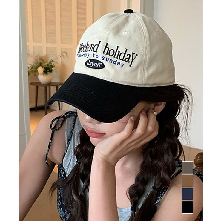 キャップ 刺しゅう レディース 英字ロゴ | Miniministore | 詳細画像1 