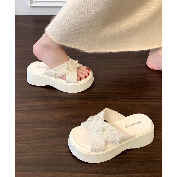 厚底サンダル クロスベルト レディース | Miniministore | 詳細画像11 