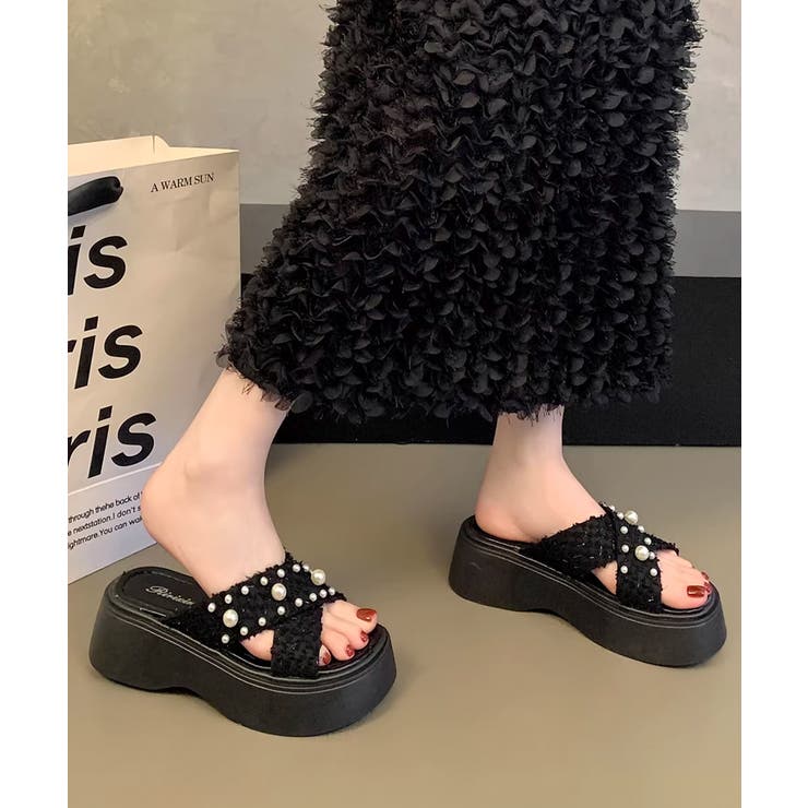 厚底サンダル クロスベルト レディース | Miniministore | 詳細画像7 