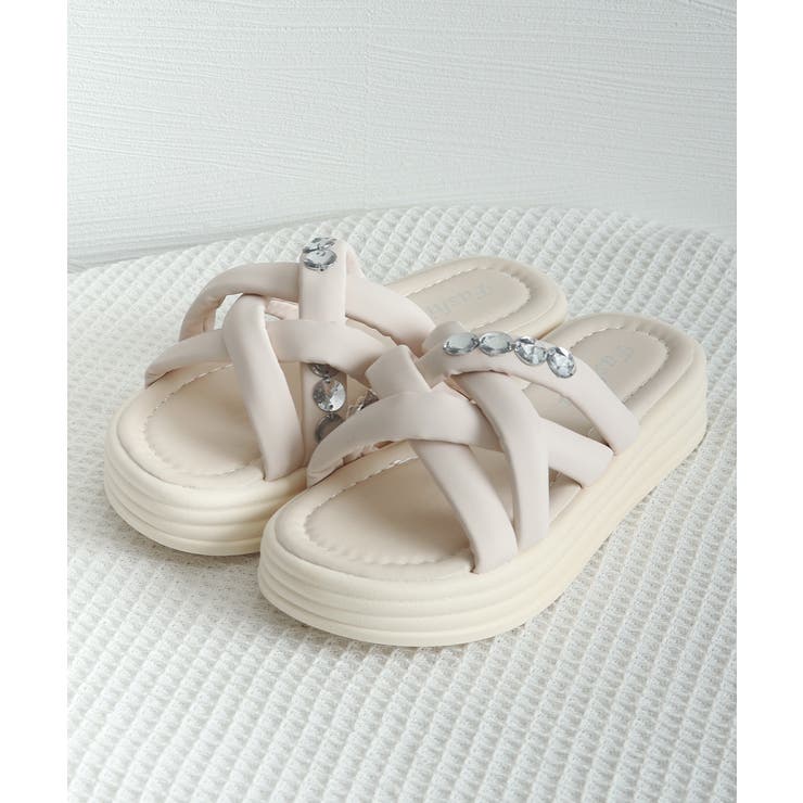 厚底サンダル ラインストーン レディース | Miniministore | 詳細画像13 