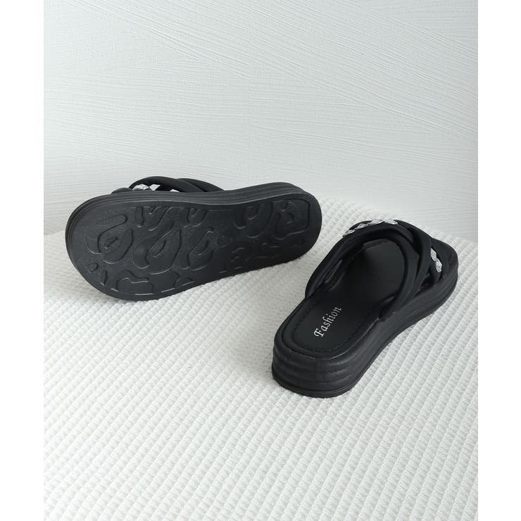 厚底サンダル ラインストーン レディース | Miniministore | 詳細画像17 