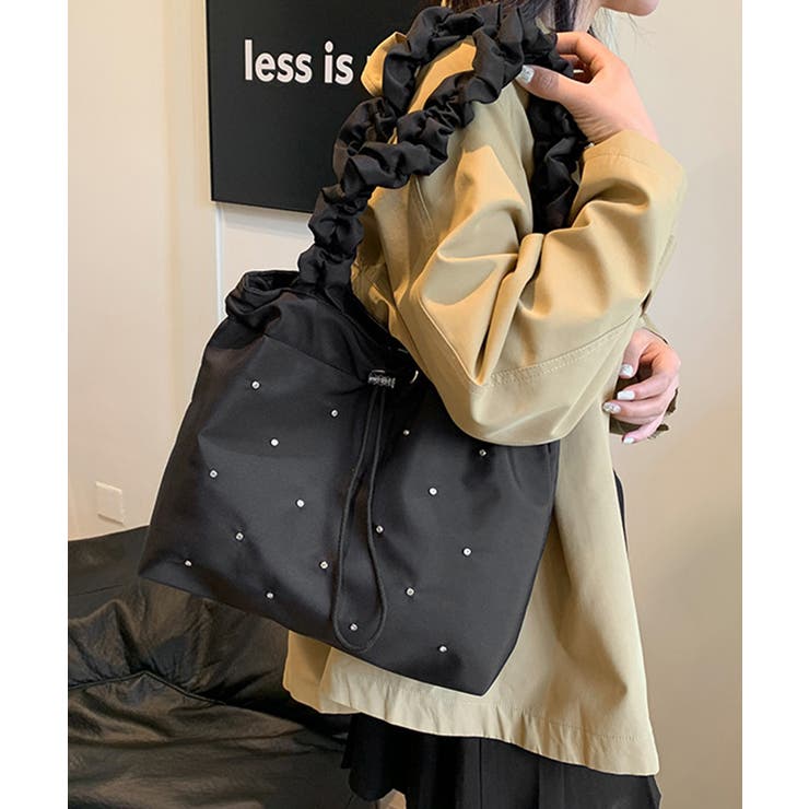 トートバッグ ラインストーン ナイロン | Miniministore | 詳細画像3 