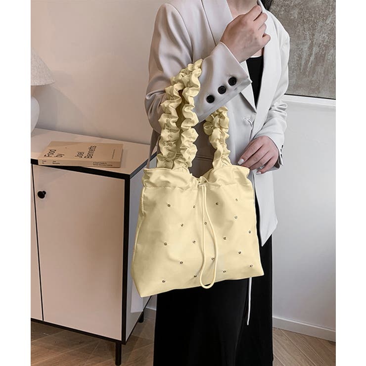 トートバッグ ラインストーン ナイロン | Miniministore | 詳細画像7 