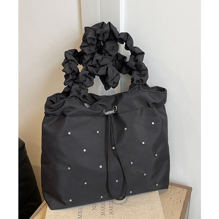 トートバッグ ラインストーン ナイロン | Miniministore | 詳細画像8 