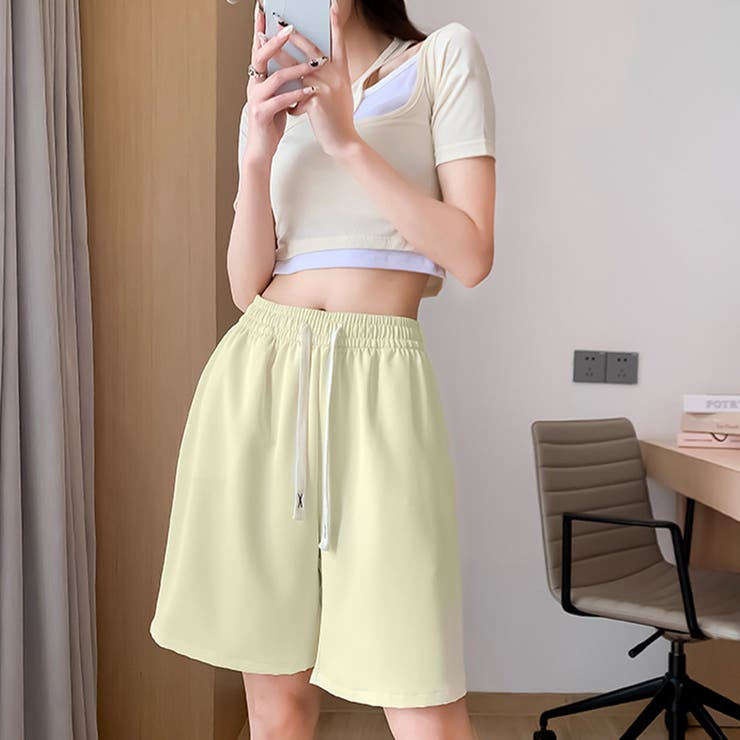 ワイドパンツ カラー短パン 韓国 9色 | Miniministore | 詳細画像10 