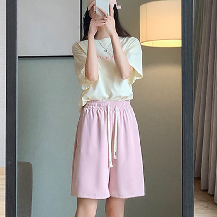 ワイドパンツ カラー短パン 韓国 9色 | Miniministore | 詳細画像9 