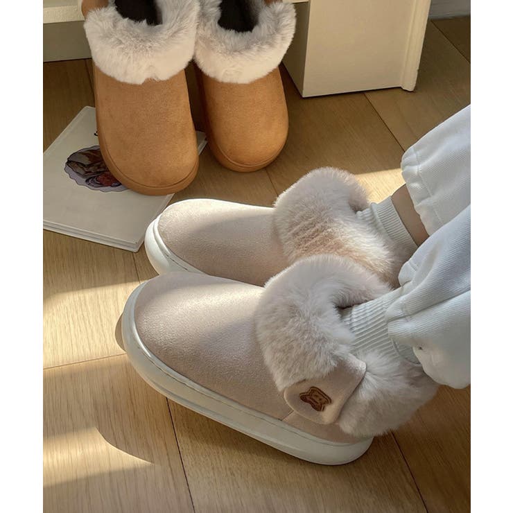 厚底ムートンブーツ ルームブーツ 保温 | Miniministore | 詳細画像1 