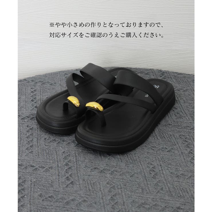 トングサンダル ミュールサンダル 韓国風 | Miniministore | 詳細画像18 