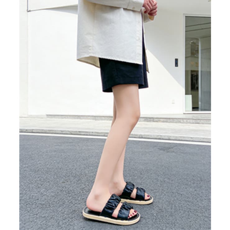 スリッパサンダル レディース ギャザー | Miniministore | 詳細画像10 