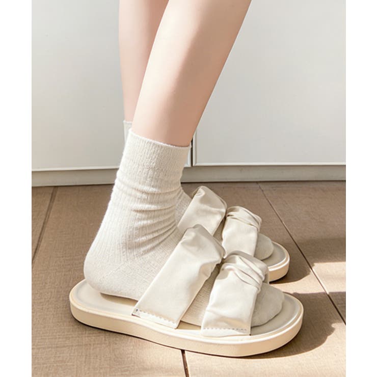 スリッパサンダル レディース ギャザー | Miniministore | 詳細画像11 