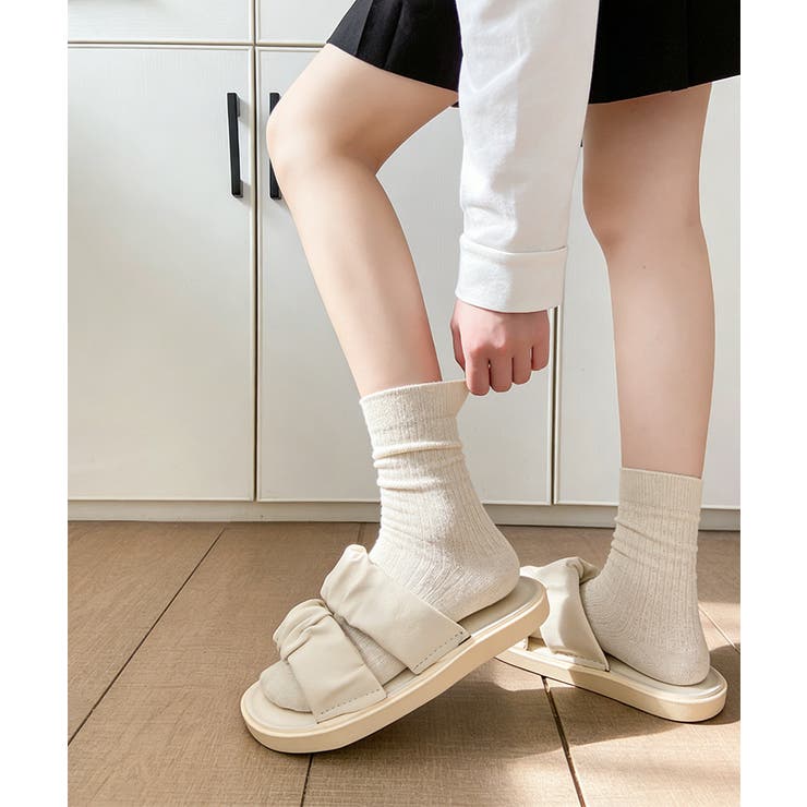 スリッパサンダル レディース ギャザー | Miniministore | 詳細画像12 