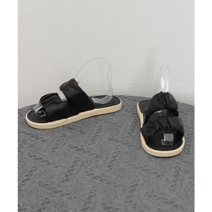 スリッパサンダル レディース ギャザー | Miniministore | 詳細画像22 