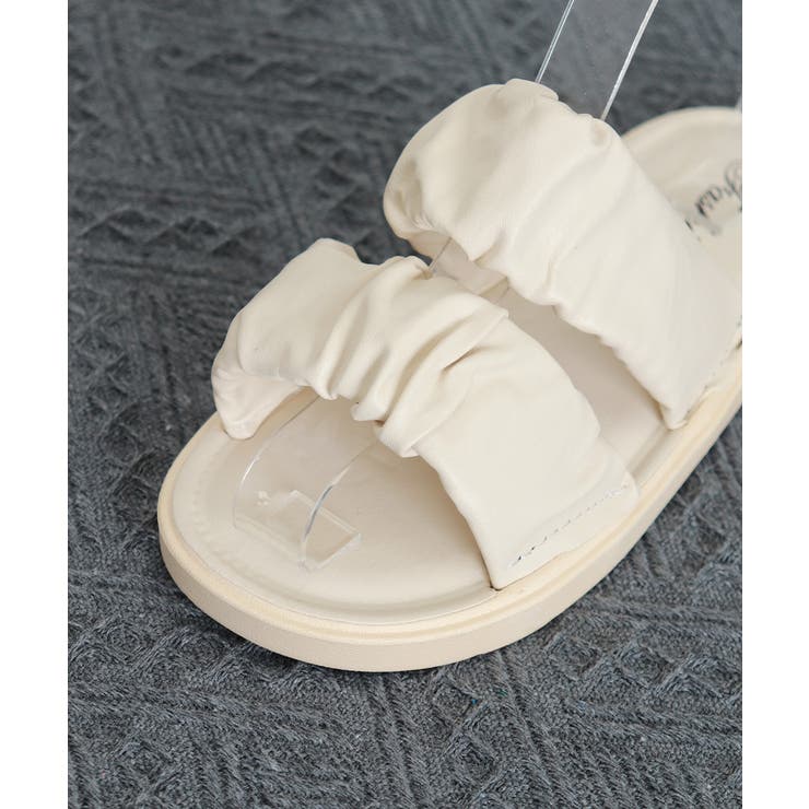 スリッパサンダル レディース ギャザー | Miniministore | 詳細画像26 