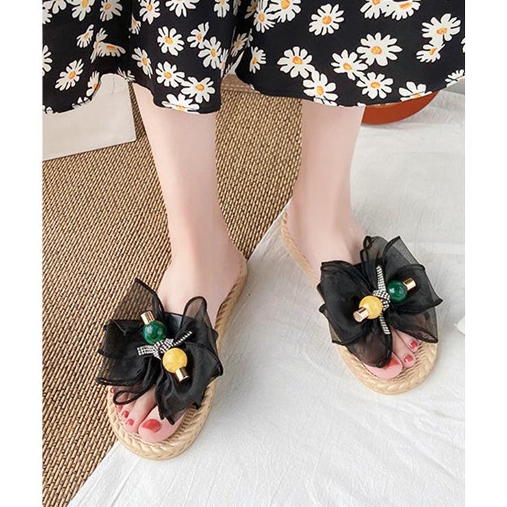 リボンサンダル レディース スリッパ | Miniministore | 詳細画像10 