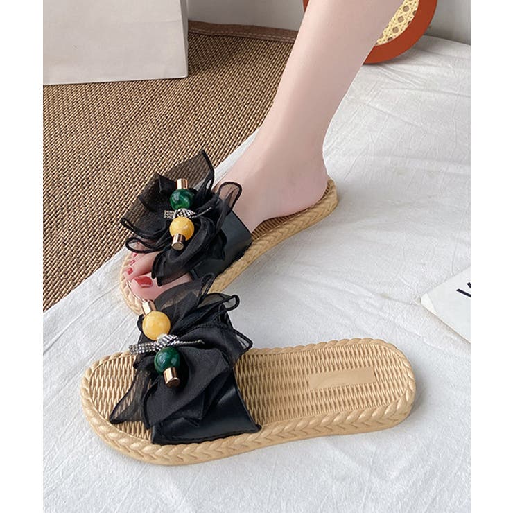 リボンサンダル レディース スリッパ | Miniministore | 詳細画像11 