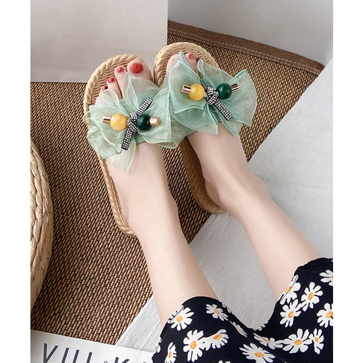 リボンサンダル レディース スリッパ | Miniministore | 詳細画像6 