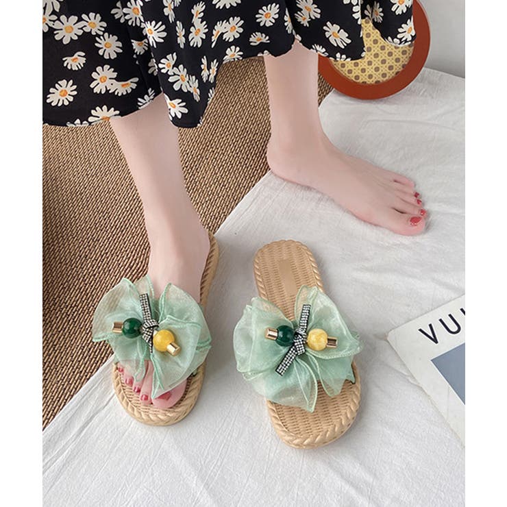 リボンサンダル レディース スリッパ | Miniministore | 詳細画像7 