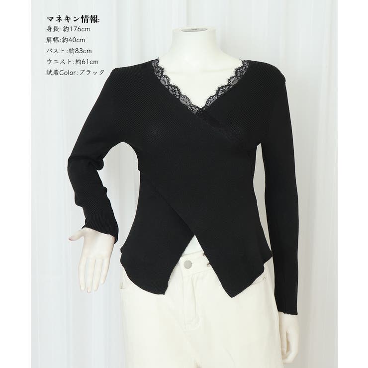 レースリブニット レディース Vネック | Miniministore | 詳細画像20 