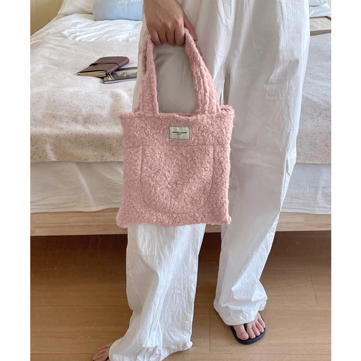 ボアトートバッグ ミニ 無地 軽量 秋冬 | Miniministore | 詳細画像12 