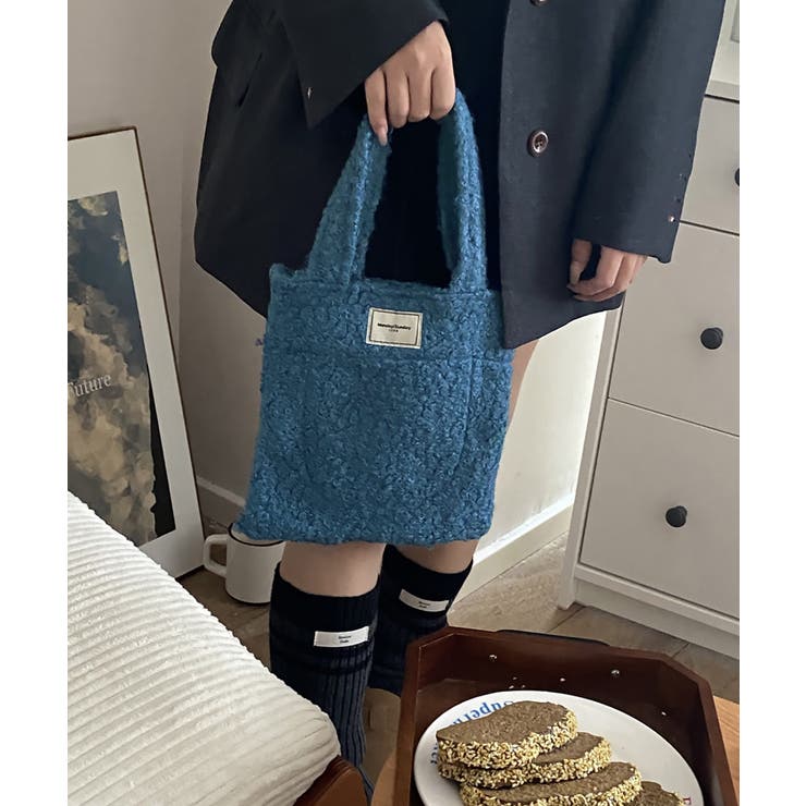 ボアトートバッグ ミニ 無地 軽量 秋冬 | Miniministore | 詳細画像15 