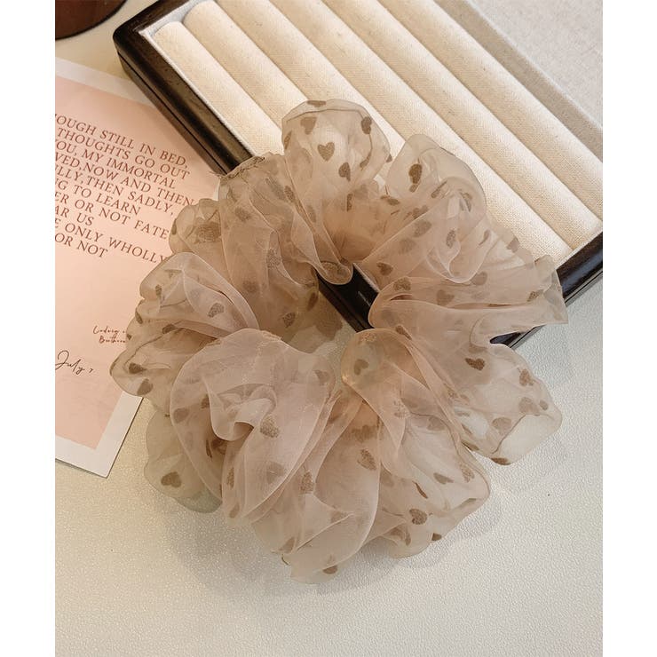 シュシュ オーガンジー ボリューム 3色[品番：II000010065