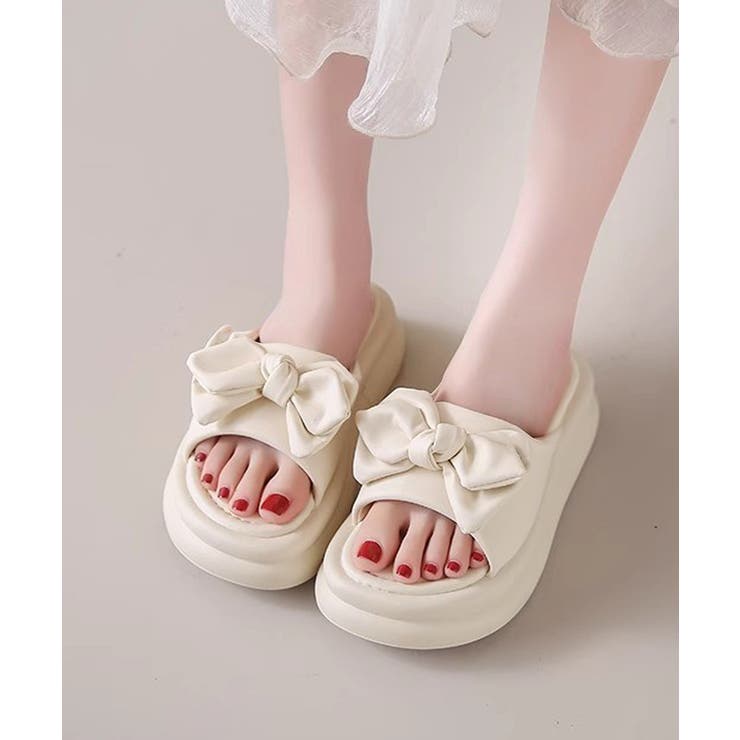 厚底サンダル リボン スリッパサンダル | Miniministore | 詳細画像5 