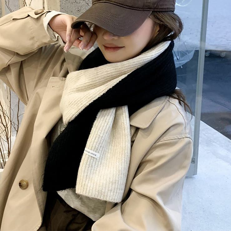 ニットマフラー 配色 レディース 秋冬 | Miniministore | 詳細画像13 