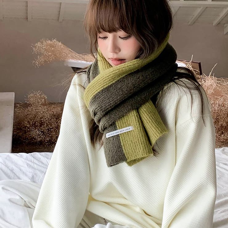 ニットマフラー 配色 レディース 秋冬 | Miniministore | 詳細画像8 