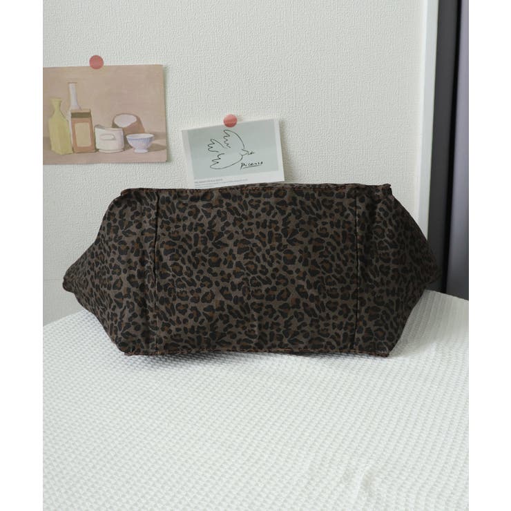 トートバッグ レオパード柄 大きめ A4 | Miniministore | 詳細画像21 