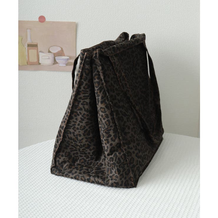 トートバッグ レオパード柄 大きめ A4 | Miniministore | 詳細画像24 