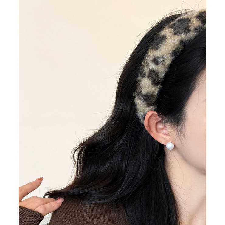 カチューシャ ふわふわ レオパード柄 | Miniministore | 詳細画像3 