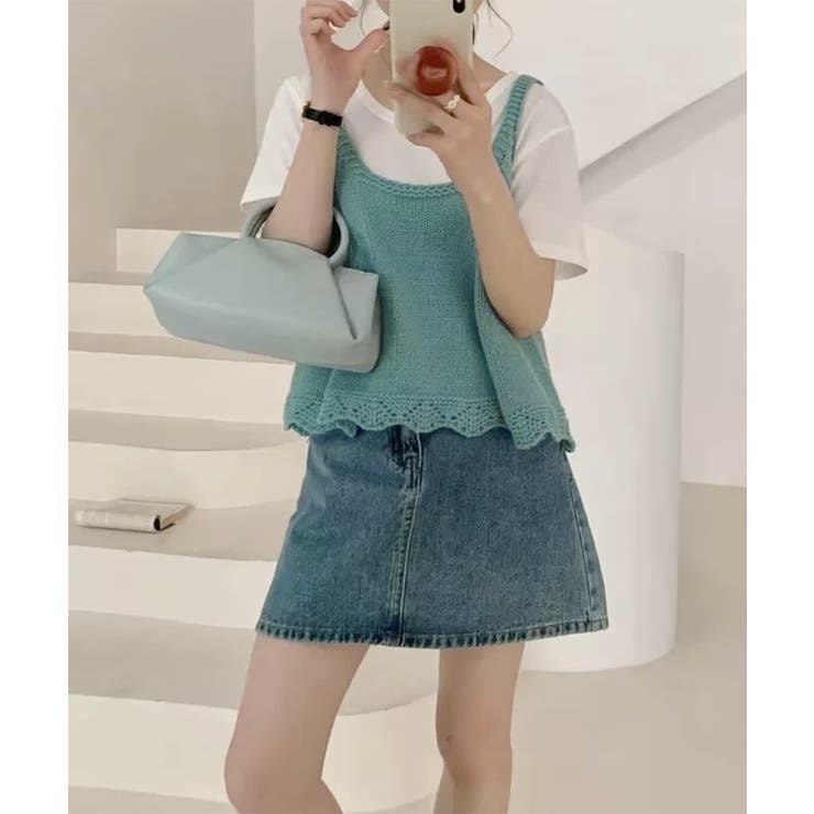 ニットベスト レディース 編み Aライン | Miniministore | 詳細画像22 