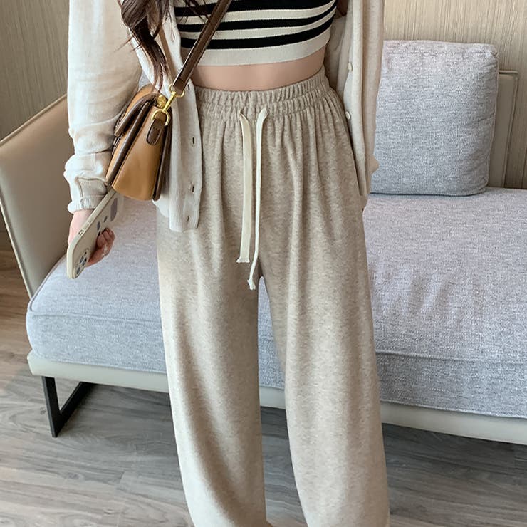 セミワイドパンツ 秋冬ルームウェア 韓国 | Miniministore | 詳細画像10 