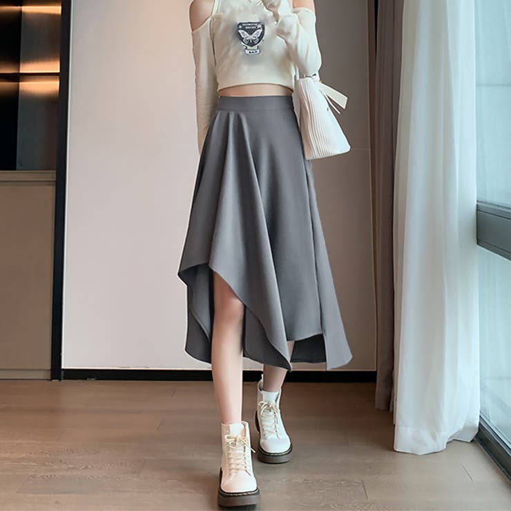 アシンメトリー スカート Aライン 韓国 | Miniministore | 詳細画像9 