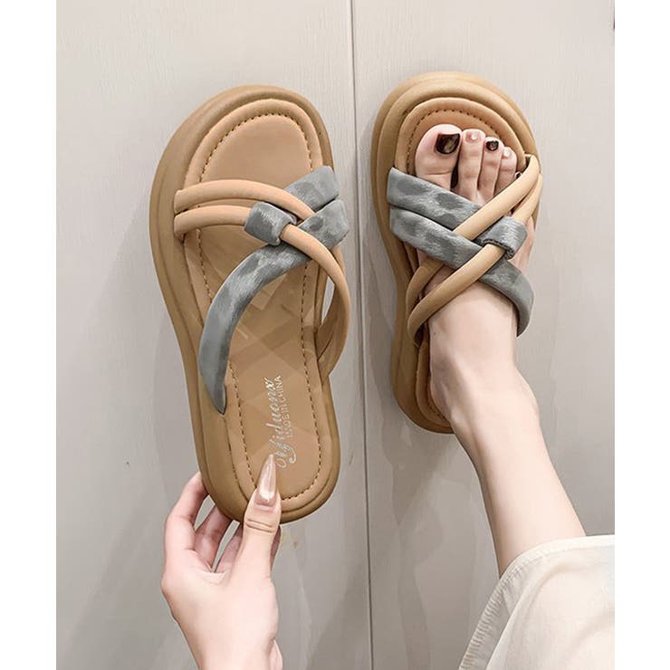 厚底 ミュールサンダル クロスベルト夏靴 | Miniministore | 詳細画像11 