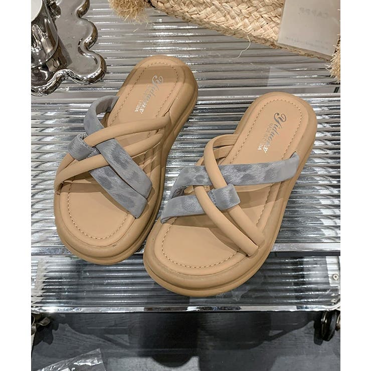 厚底 ミュールサンダル クロスベルト夏靴 | Miniministore | 詳細画像15 