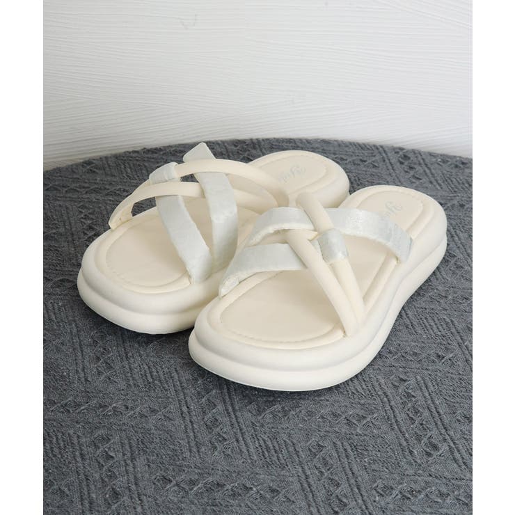 厚底 ミュールサンダル クロスベルト夏靴 | Miniministore | 詳細画像19 