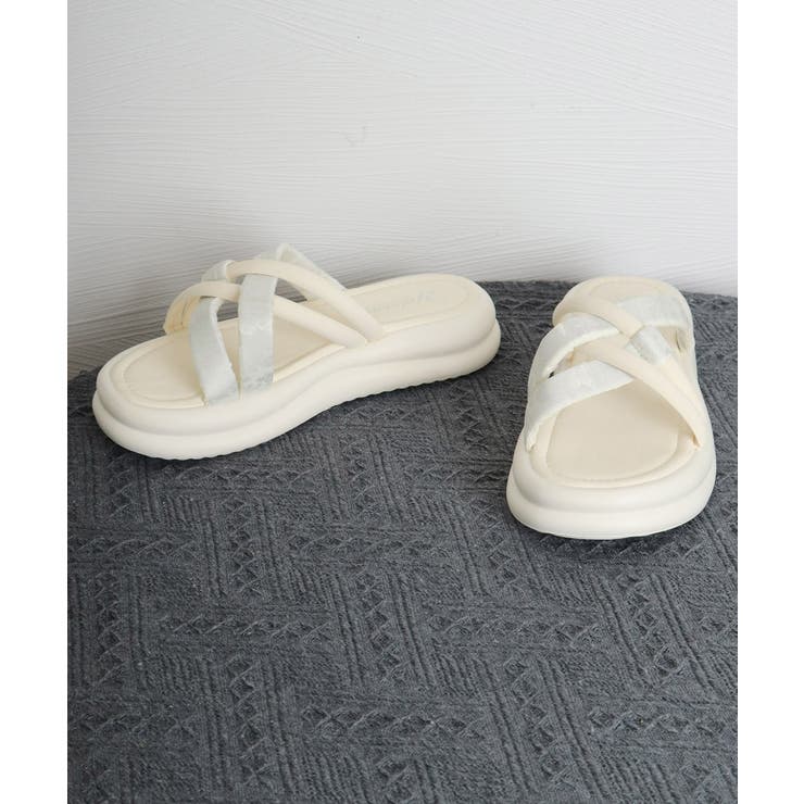 厚底 ミュールサンダル クロスベルト夏靴 | Miniministore | 詳細画像20 