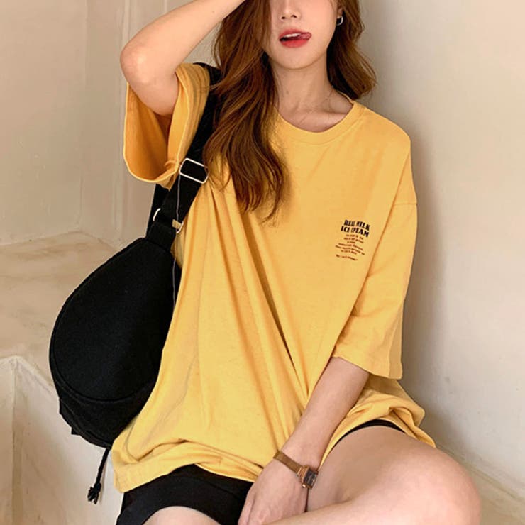 ami イエロー レディースTシャツ【新品 正規品】 ドライTシャツ 00300－ACT 020 イエロー SS～LL