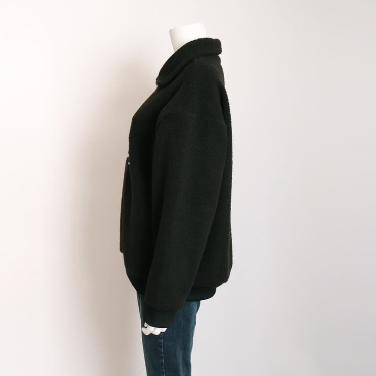 ボアトレーナー フロントジップ 韓国風 | Miniministore | 詳細画像12 