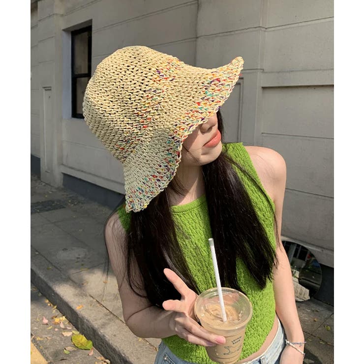 麦わら帽子 ストローハット 日焼け対策 | Miniministore | 詳細画像3 