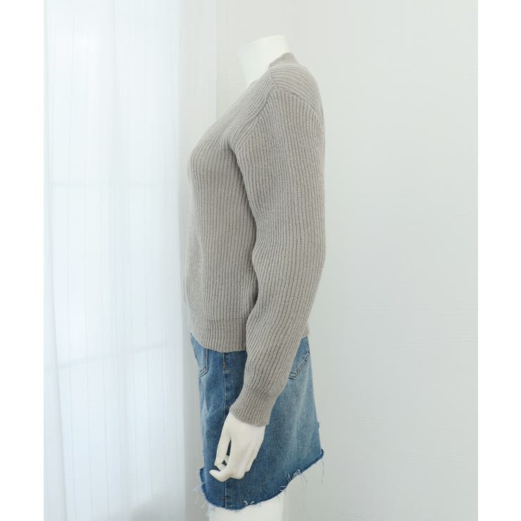 ニットトップス レディース 無地Vネック | Miniministore | 詳細画像12 