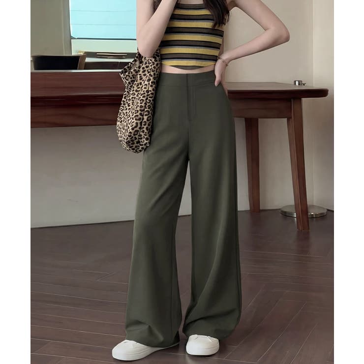 無地ロングパンツ レディース 微フレア | Miniministore | 詳細画像32 