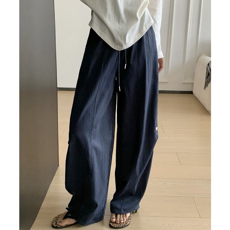 ハート刺しゅう ワイドパンツ 春夏秋 | Miniministore | 詳細画像11 