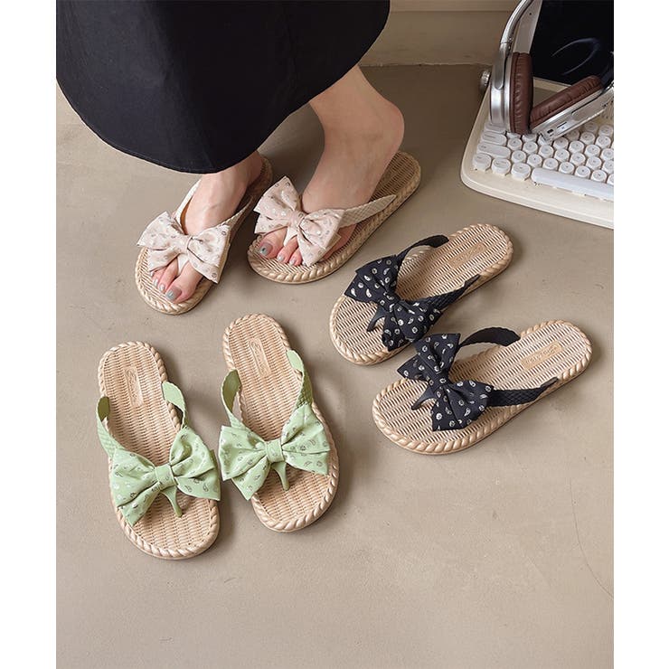 ビーチサンダル レディース 夏 リボン | Miniministore | 詳細画像1 
