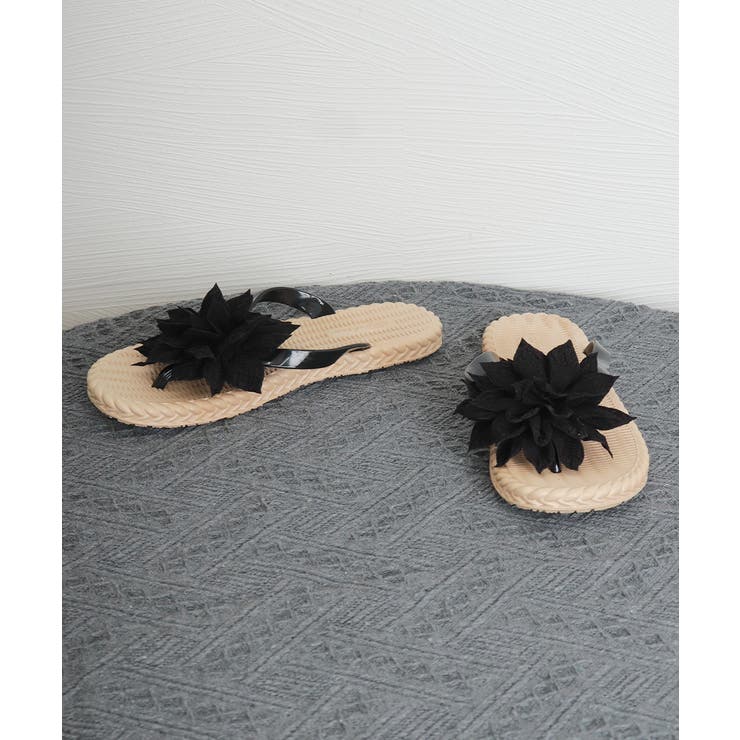 ビーチサンダル 花飾り トングサンダル | Miniministore | 詳細画像12 