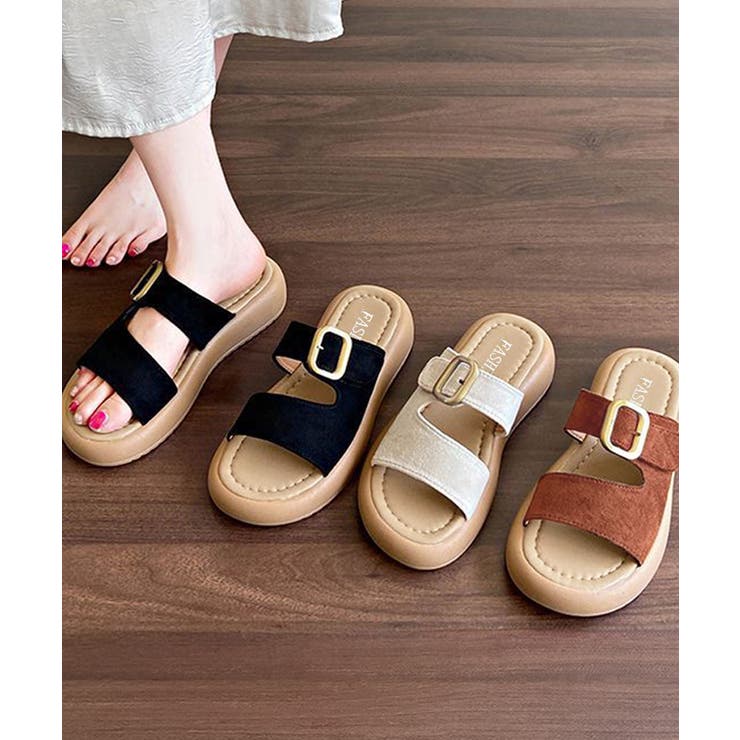 厚底 ミュールサンダル レディース 夏 | Miniministore | 詳細画像1 