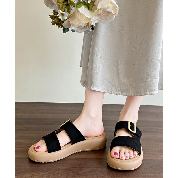厚底 ミュールサンダル レディース 夏 | Miniministore | 詳細画像9 