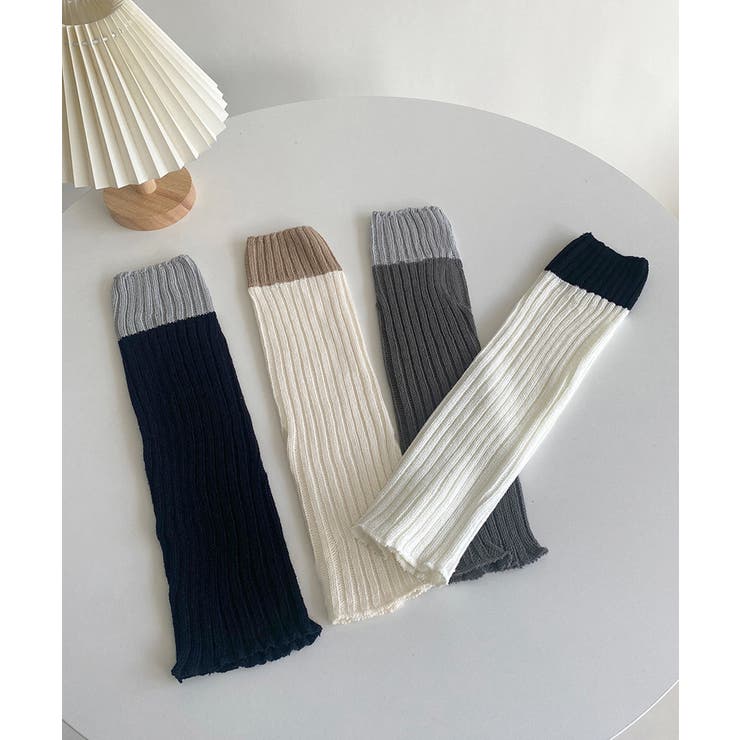 【Munsingwear 】新品未使用品　レッグウォーマー　残り1点 miniministore レッグウォーマー 配色靴下 レディース【ゆう