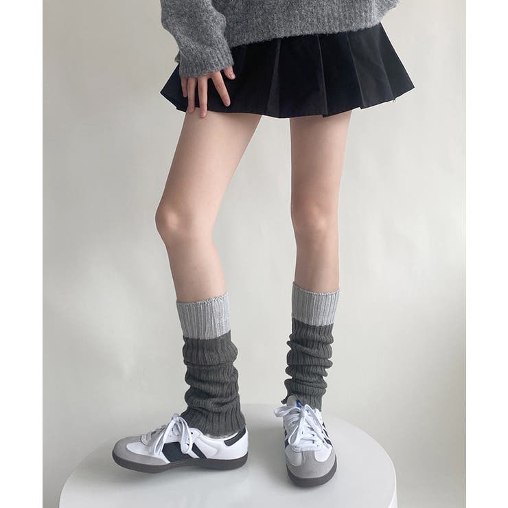 レッグウォーマー 配色靴下 レディース | Miniministore | 詳細画像4 